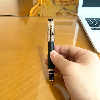 100% מותג יוקרה חדש שחור קלאסי מעיין כדור בעט כדור חתימת עט המשרד הספר כתיבה ציוד משרדי מכשירי כתיבה 96632