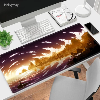 100x50 Mousepad גדול Deskpad פנטזיה נוף השולחן מחצלת לתנוחות גומי המשרד שולחן מחצלות אמנות משטח עכבר מחשב גיימר Mosuepad