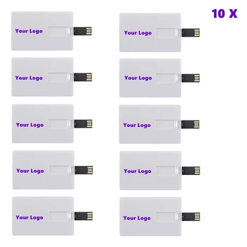 10PCS/LOT חינם תמונה מותאמת אישית לעסק לוגו הדפסת כרטיס כונן USB Flash 4G 8G עמיד למים/ שם/כרטיס ביקור בחינם, לוגו מותאם אישית