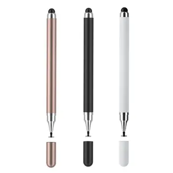 2-in-1 ראש כפול אוניברסלי עט חרט על נייד לוח עבור ipad iphone Multi-פונקצית מסך מגע עט קיבולי עט הציור