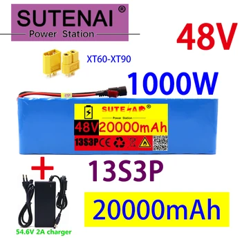 48v20ah 1000W 13s3p 48V Li ion battery pack עבור בגודל 54.6 V E האופנוע-קטנוע עם עב 