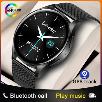 Bluetooth שיחה Smartwatch גברים עבור Samsung Galaxy לצפות 5 Pro-GPS תנועה לאתר 120+ספורט כושר עמיד למים שעון חכם נשים