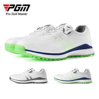 PGM XZ172 גולף נעלי גברים עמיד למים החלקה הוכחה TPU אנטי להחליק ידית ספורט מזדמנים מיקרופייבר רך סניקרס עור 39-44 מטר
