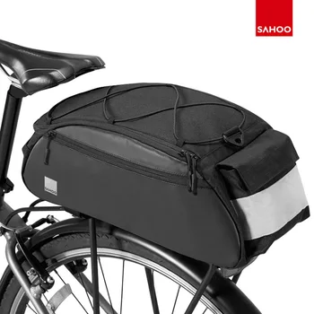 Sahoo אופניים 10L המטען שקית המטען האחורי המוביל Pannier מושב מתלה נרתיק 3 כיסים אור רעיוני W/ רצועת כתף 142092