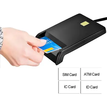 Usb-Sim קורא כרטיסים חכמים בנק כרטיס Ic / Id Emv Tf Mmc כרטיס הקוראים Usb-Ccid Iso 7816 קורא כרטיס חכם