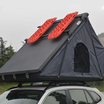 אלומיניום חיצונית carpas דה techo קמפינג 3-4 אדם 4x4 קליפה קשה גג אוהלים משולש dachzelt המכונית גג אוהל לקמפינג