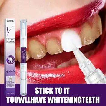 הלבנת שיניים משחת שיניים חלל ניקוי אמייל לתקן תיקונים עט להסיר צבע הלבנת נשימה כתמים סגולים R8n2