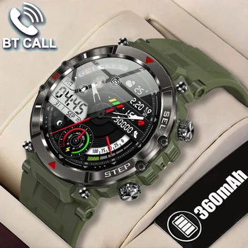 חדש שעון חכם גברים חיצוני מחוספס צבאי IP67 עמיד למים Ftiness שעון Bluetooth שיחה 2023 חדש Smartwatch עבור אנדרואיד Xiaomi