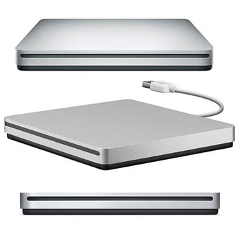 חיצוני מסוג USB CD RW, כונן צורב DVD חיצוני כונן אופטי רשמקול נייד עבור ה-MacBook Air Pro iMac עבור Mac