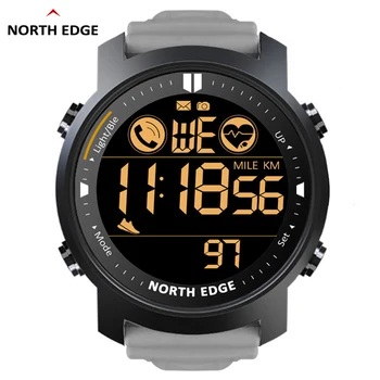 לקצה הצפוני שעון חכם גברים לפקח על קצב לב עמיד למים 50M שחייה ריצה ספורט פדומטר שעון עצר, שעון חכם אנדרואיד IOS