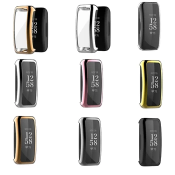 מגן מסך עבור מכשיר ה Fitbit inspire3 השראה 3 השעון כיסוי מגן עם מזג זכוכית סרט הקשיח במחשב-Shell