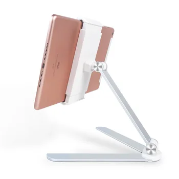 מתקפל Tablet Stand שלוש פיר עיצוב רב זווית מתכווננת תמיכת Tablet שולחן אלומיניום הידיים חינם בטלפון סלולארי בעל